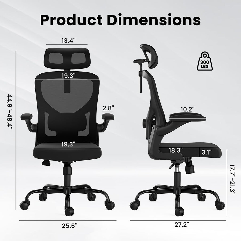Black Mesh Ergonomic Home Office Chair