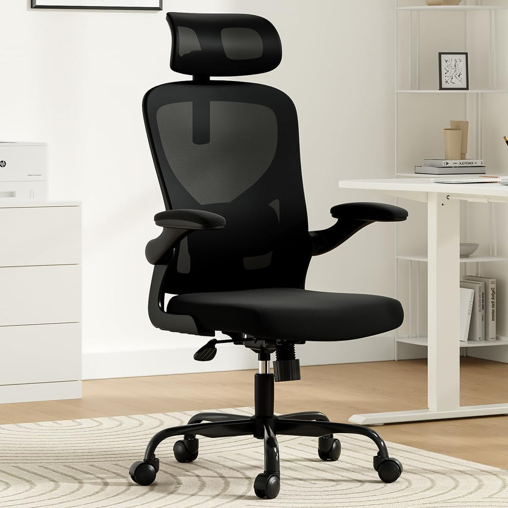 Black Mesh Ergonomic Home Office Chair