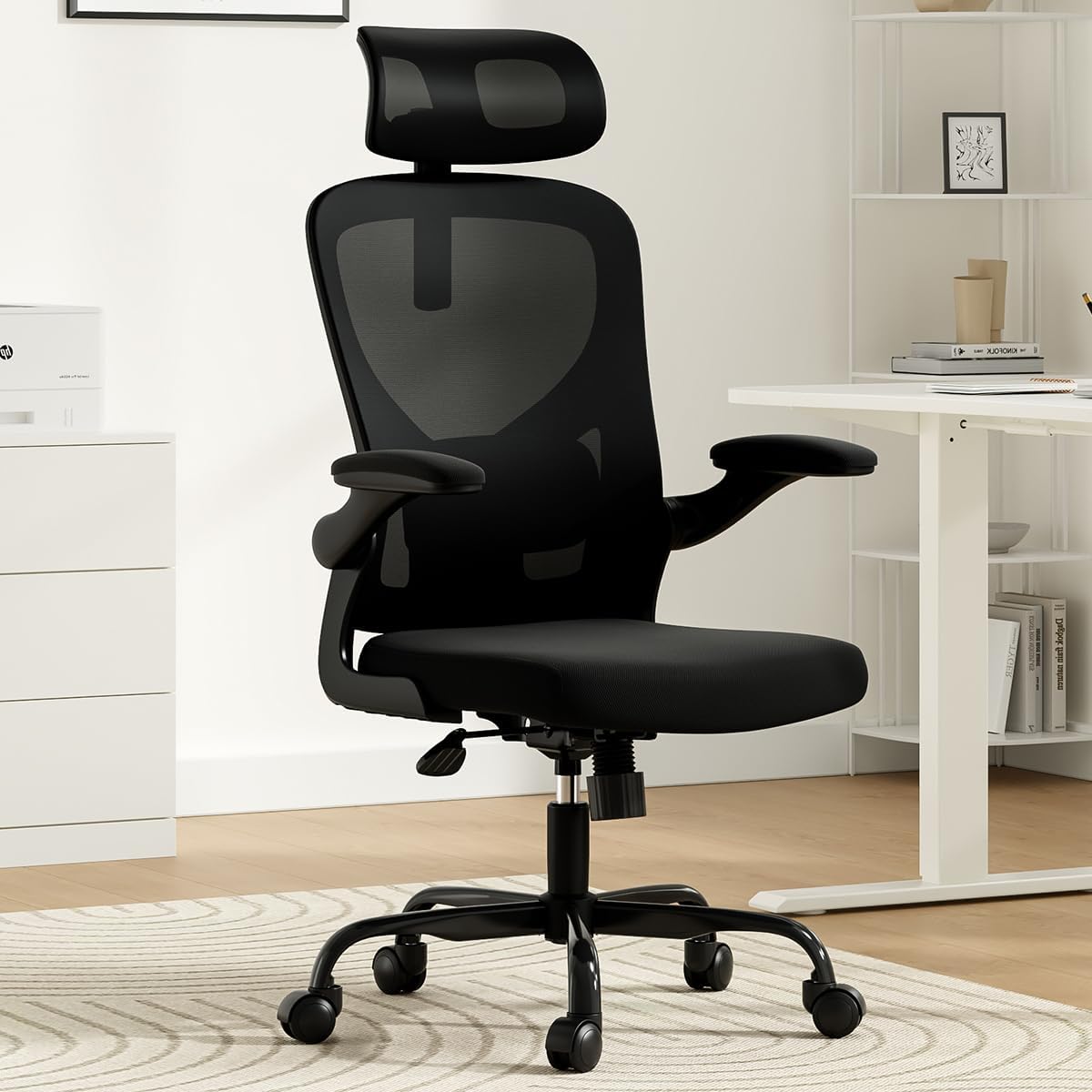 Black Mesh Ergonomic Home Office Chair