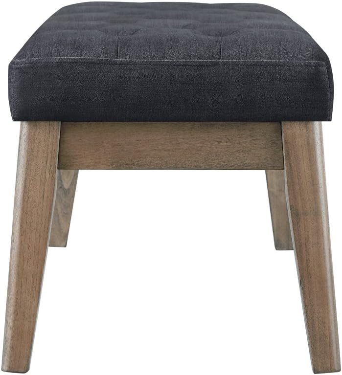 Midnight Tufted Velvet Entry Bench