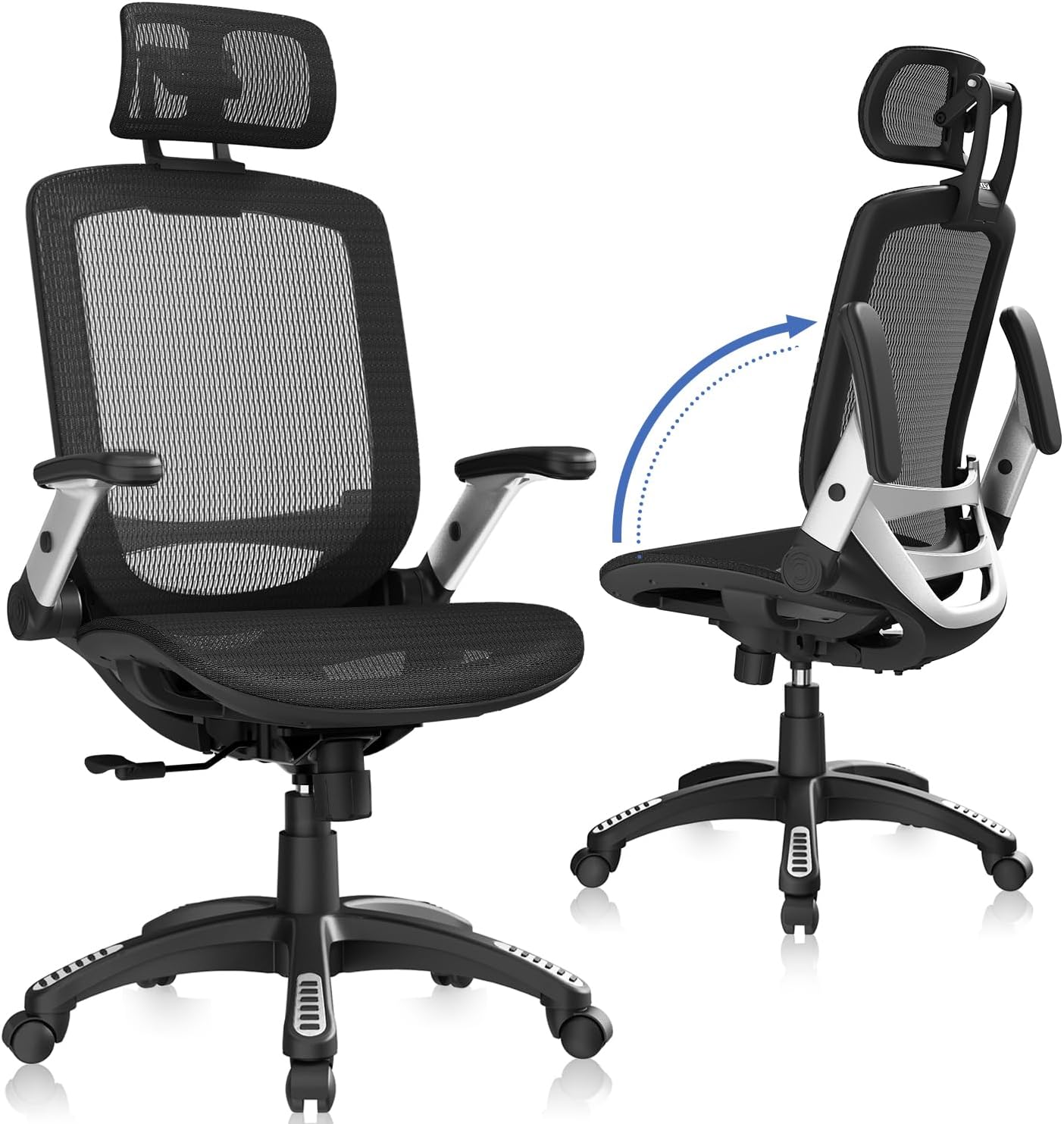 Black High Back Mesh Ergonomic Office Chair