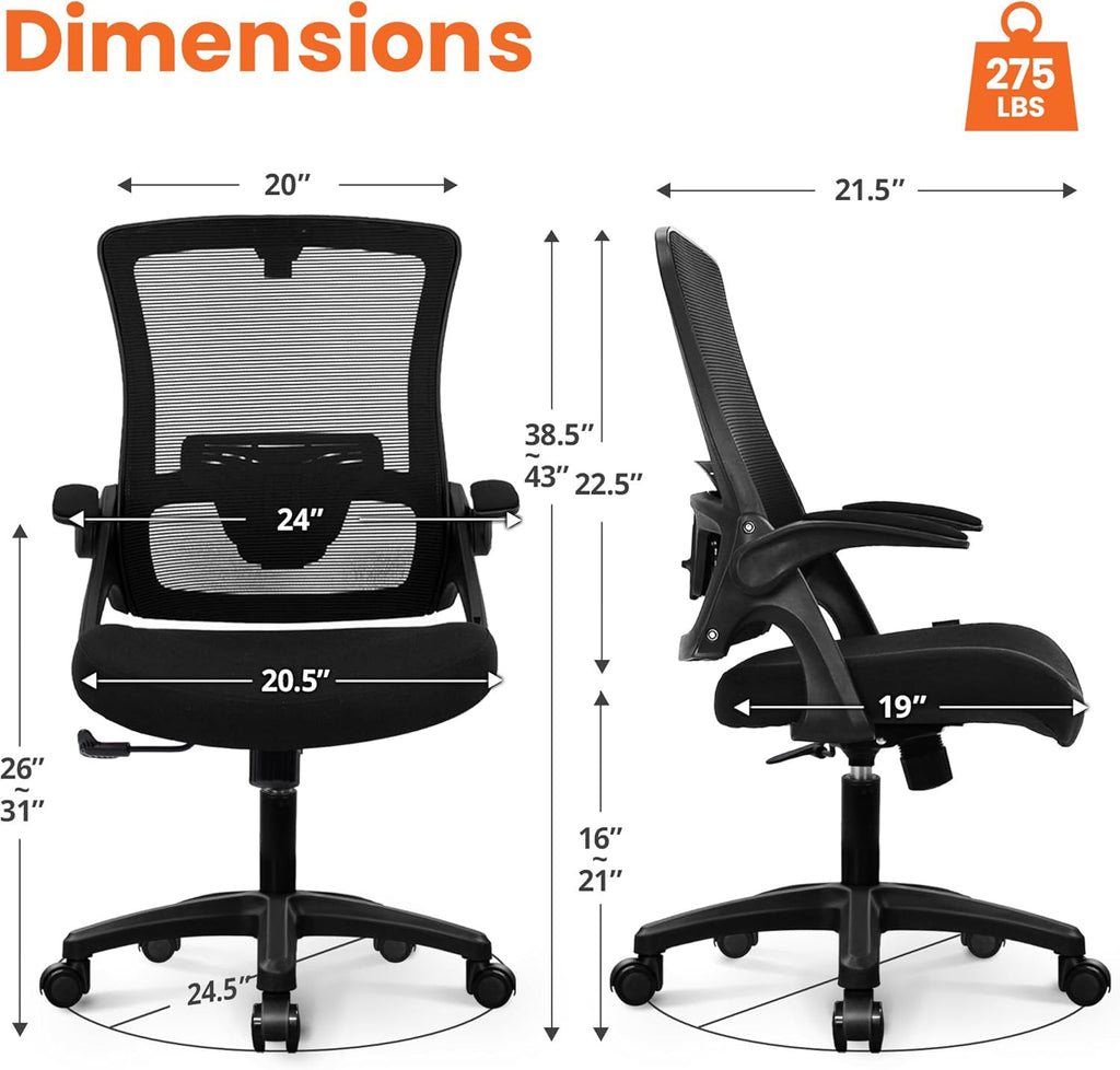Black Mesh Gaming Office Chair