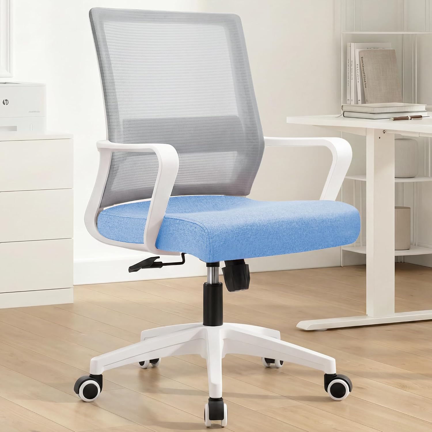 Sky Blue Mesh Gaming Office Chair