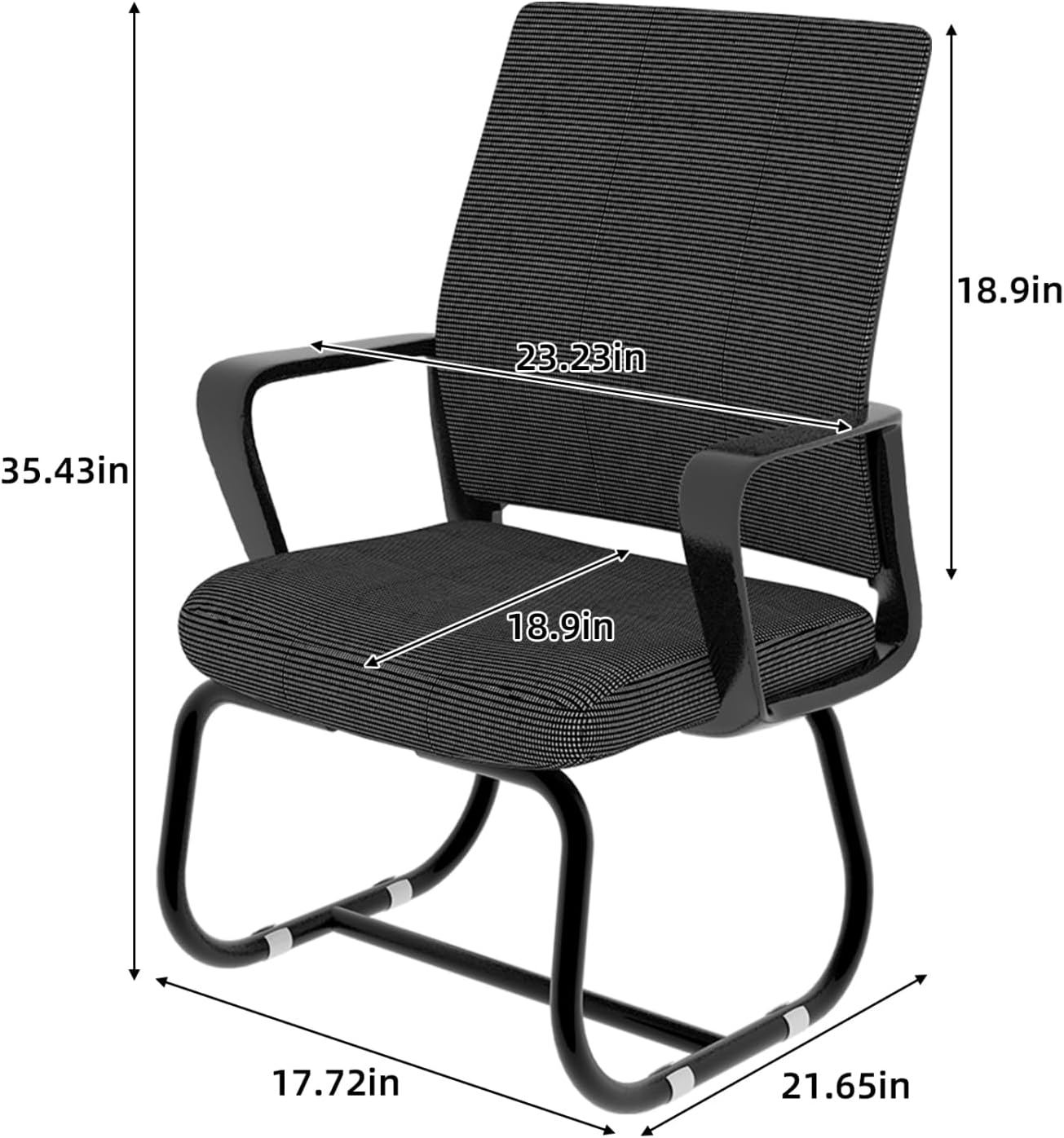 Black Mesh Metal Frame Modern Office Chair