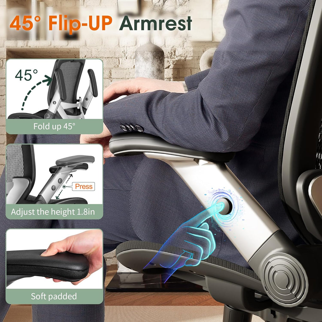 Black High Back Mesh Ergonomic Office Chair