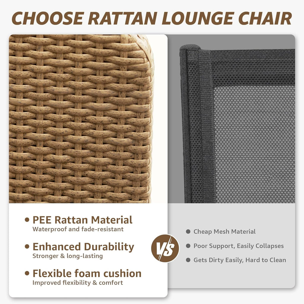 Shale Aluminum Wicker Pool Chaise Lounge
