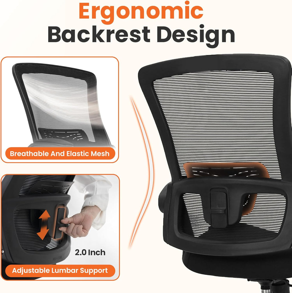 Black Mesh Gaming Office Chair