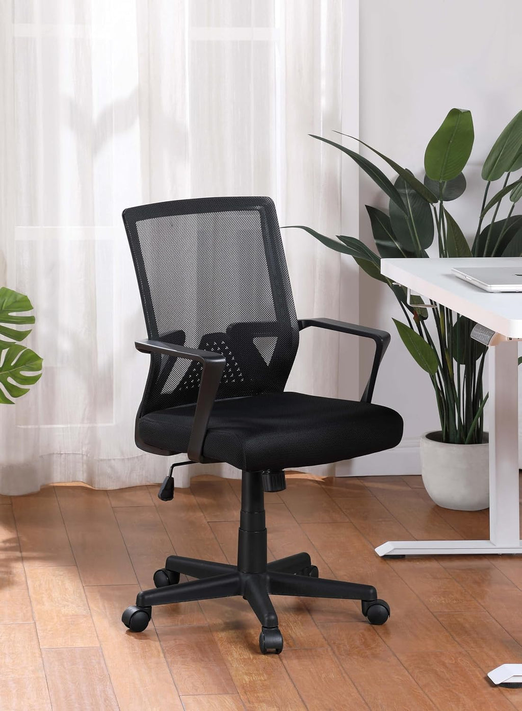 Black Mesh Foam Cushion Office Chair
