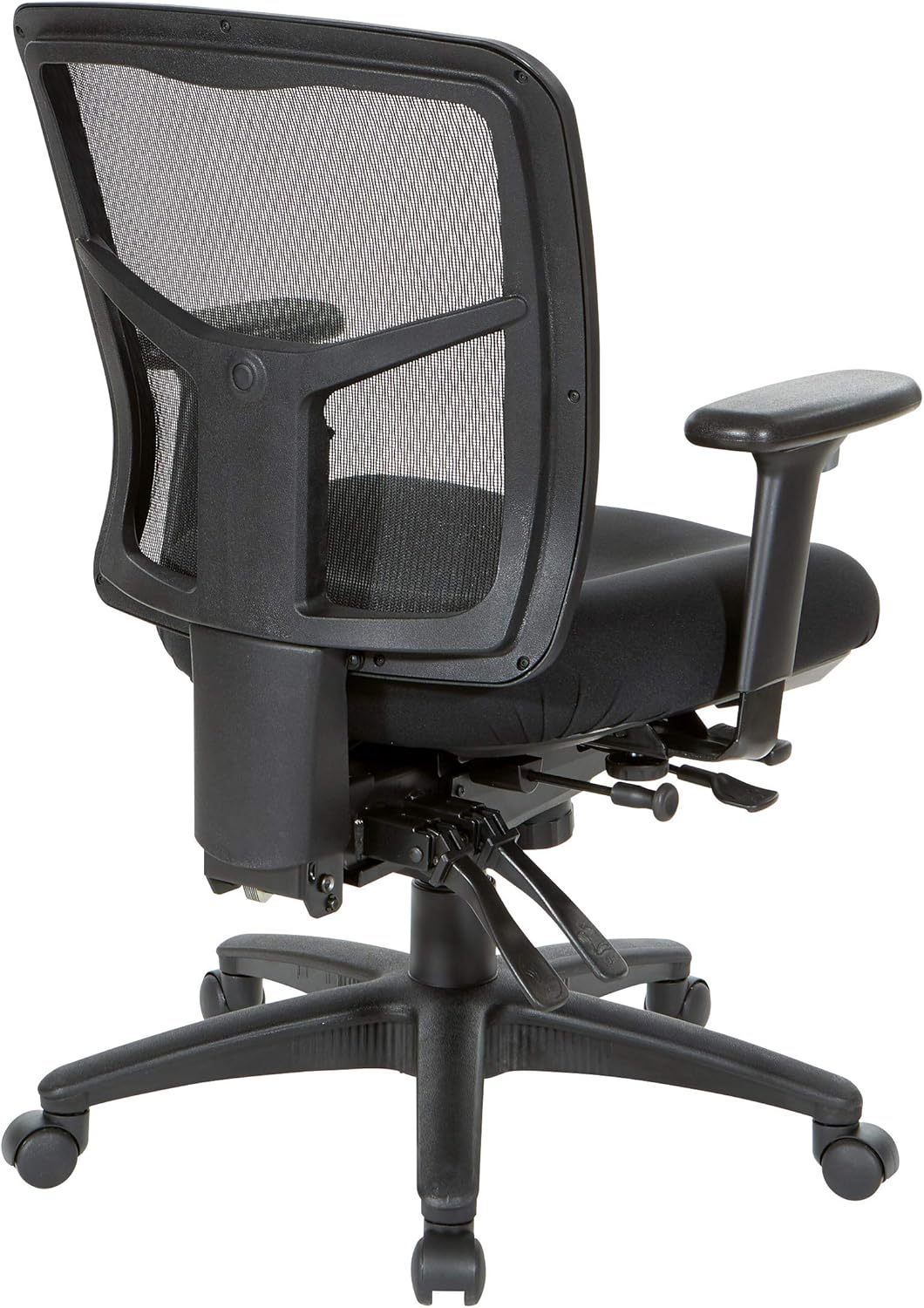 Office Star Coal Mesh Mid Back Office Chair