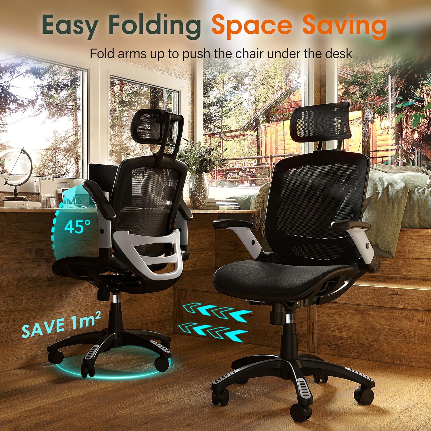 Black High Back Mesh Ergonomic Office Chair
